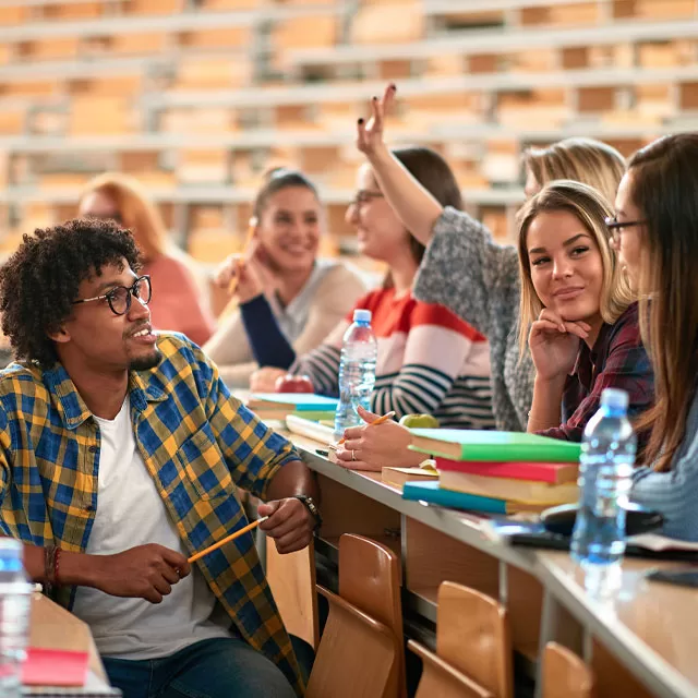 Close to the university.